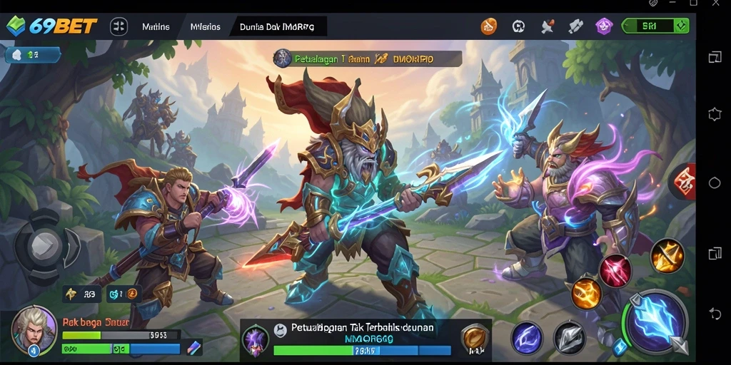 Gameplay 69BET yang menarik dengan petualangan seru di dunia MMORPG.