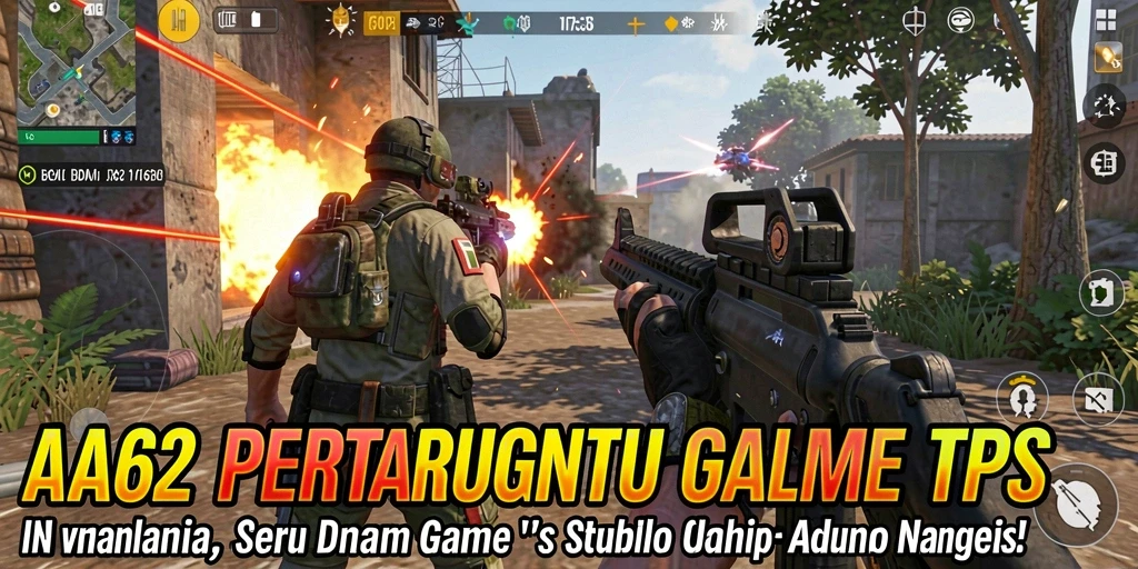 Tampilan gameplay seru dalam AA62 dengan aksi tembak-menembak yang mendebarkan.