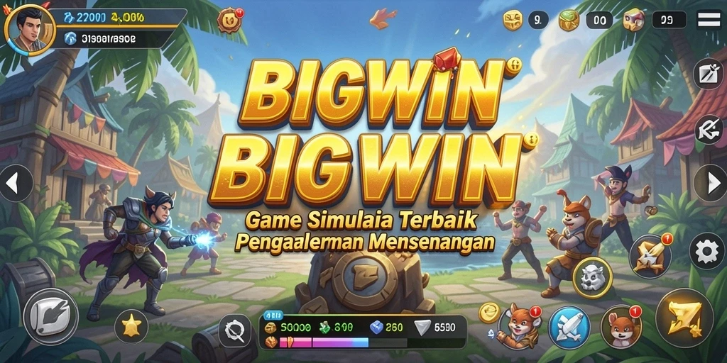 Tangkapan layar utama BIGWIN menampilkan pengalaman gameplay yang memukau.