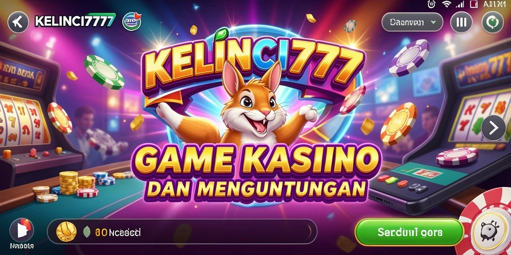 Screenshot gameplay KELINCI777 menampilkan kegembiraan permainan Kasino.