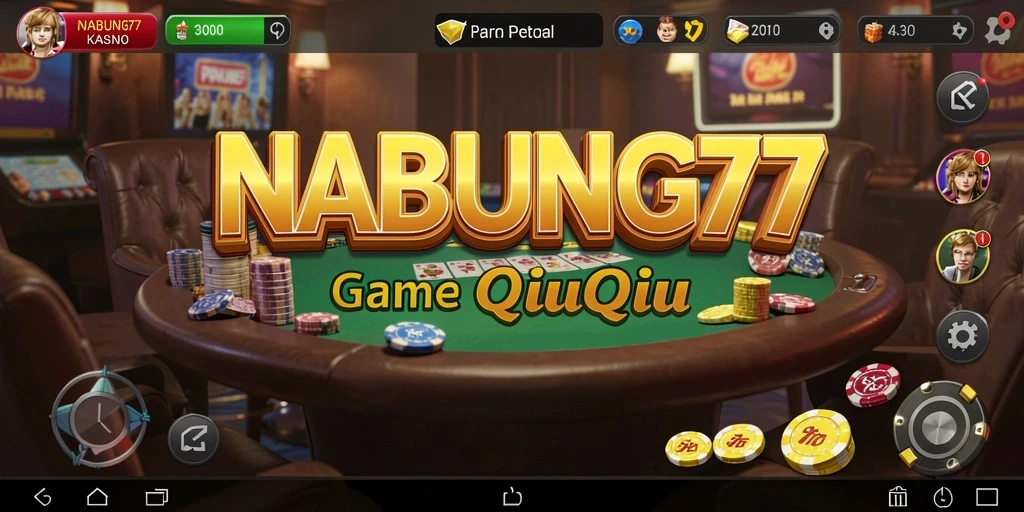 Screenshot gameplay NABUNG77 yang menampilkan keseruan permainan QiuQiu.