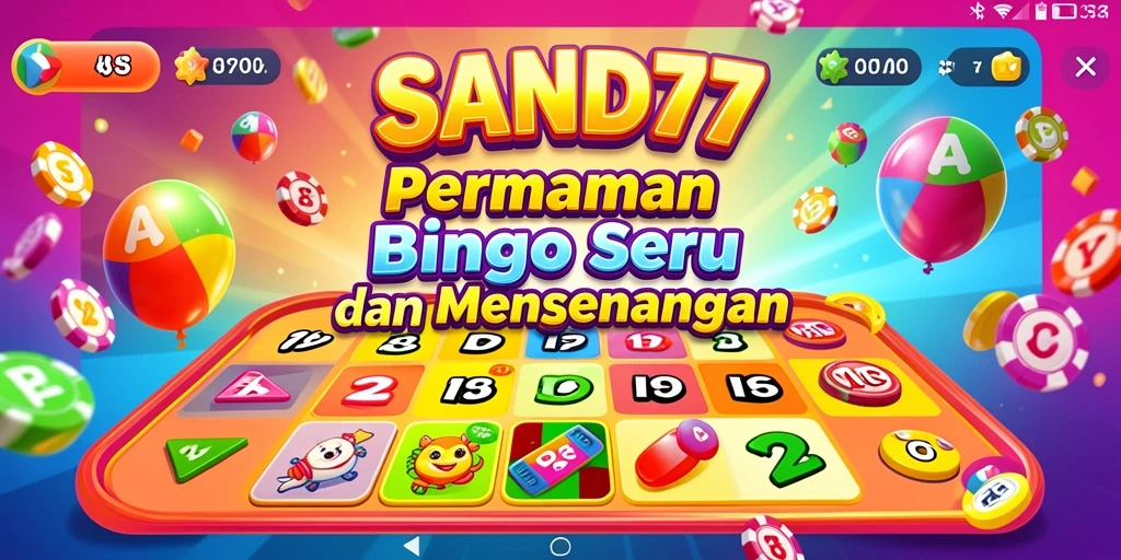 Tampilan gameplay SAND77 yang seru dalam permainan Bingo.