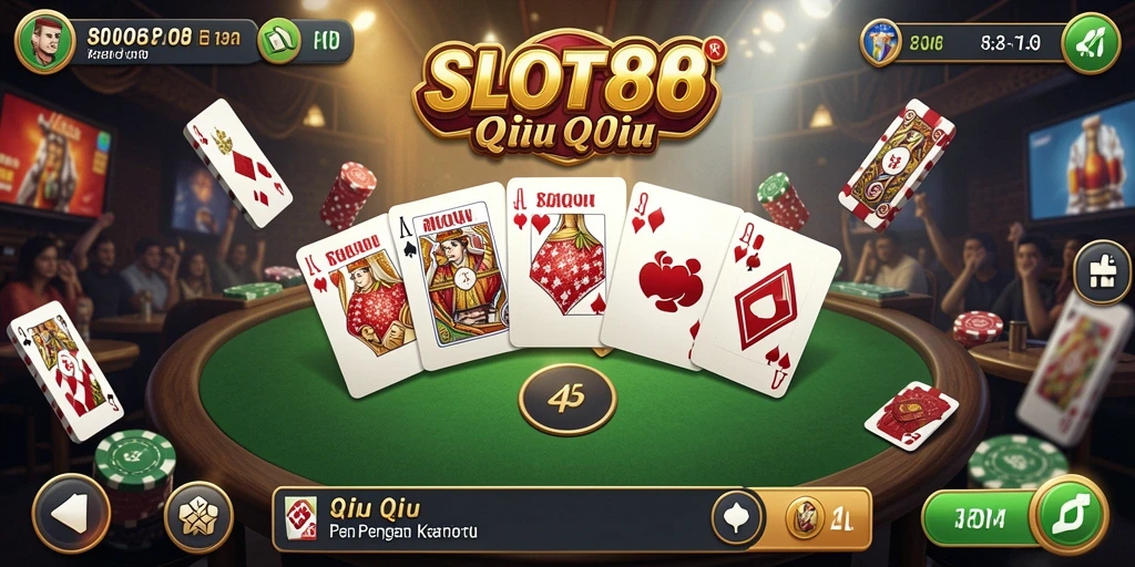 Gameplay seru QiuQiu di SLOT88 dengan teman-teman.
