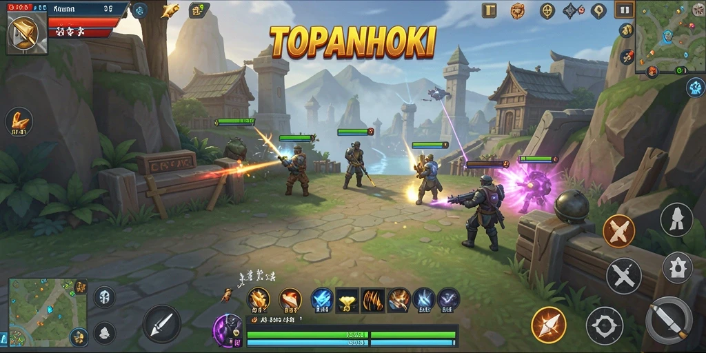 Tampilan gameplay seru dan menantang di TOPANHOKI.