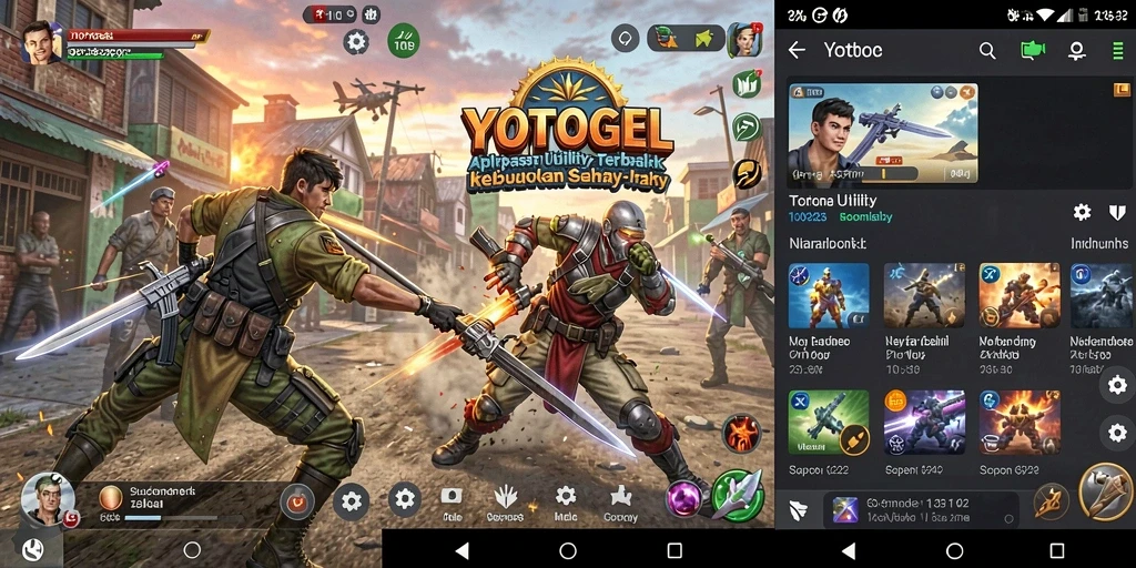 Tampilan antarmuka YOTOGEL yang sederhana dan mudah digunakan.